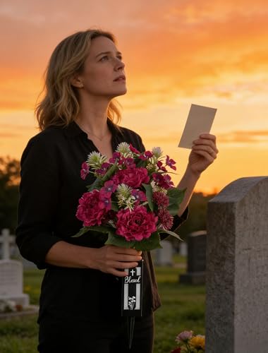 Artificial Cemetery Flowers for Grave: 2 Pcs Hot Pink Peony Grave Flower Bouquets with Vases for Cemetery Gravesites - Spring Outdoor Outdoor Grave Decorations - color: Hot Pink