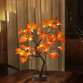 Lighted Artificial Fall Maple Trees with Lights, USB/Battery Autumn Decor Fall Decorations for Home，Thanksgiving Decorations Fall Home Decor - style: maple