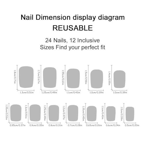 Flower Press on Nails Short Square Fake Nails Purple False Nails with Purple Floral Designs Full Cover Stick on Nails Glue on Nails Flower Nails Acrylic Nails for Women Girls 24 Pcs - color: Flower Square23