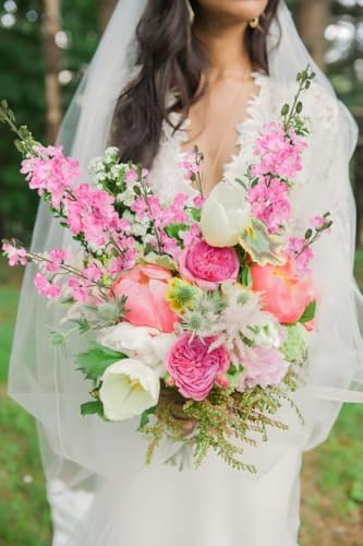 Dark Pink Delphinium Artificial Flowers 5 PCS, 38.5" Tall Flowers for Floor Vase Pink Fake Flowers Realistic Artificial Snapdragon for Wedding Home Party Centerpiece for Table - color: Pink