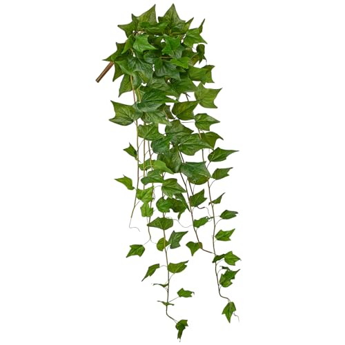 24" Artificial Hanging Plant Ivy Vine Green Plants Decorative Artificial Plants Fake Hanging Plants for Window Wall Decorations - color: Ivy, size: 48-inch