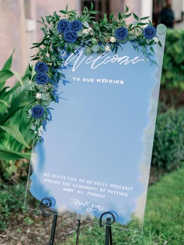 Fake Roses,200PCS Navy Blue Flowers 1.97in Foam Roses Artificial Flowers for Craft DIY Wedding Party Home Decoration(Navy Blue) - color: Navy Blue