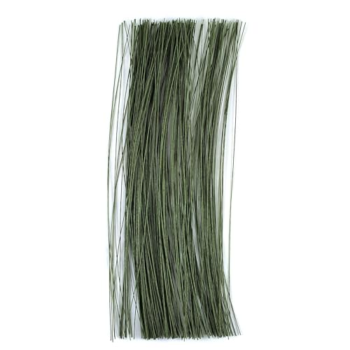 26 Gauge Floral Stem Wire, 13 Inch, Dark Green, 300 Pcs | Paper Wrapped Craft Wire, For Flower Arranging, DIY Crafts - size: 26 Gauge