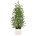 2.6FT Artificial Small Mini Pine Tree for Tabletop, Real Touch 31 inch Premium Artificial Topiary Tree Potted Plants for Home Tabletop Entryway Living Room Indoor Outdoor Decor - style: 2.6ft