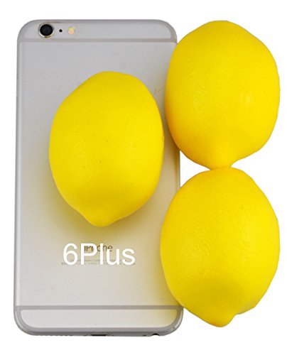 Artificial Lemons Simulation Lifelike Small Lemons Fake Fruit for Home Kitchen Wedding Party Decoration Photography 12pcs Set (Yellow) - size: 12 Pcs - Normal Size