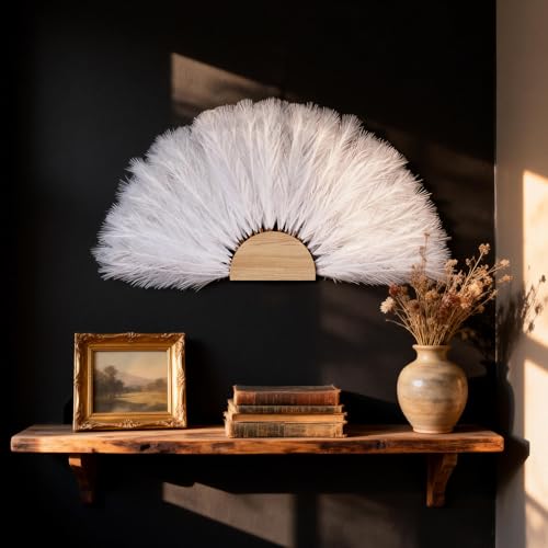 50pcs White Pampas Grass 21.6 Inch Non-Shedding Faux Pampas Grass Decor, Fluffy Artificial Pampas for Boho Home, Wedding Centerpieces and Neutral Vase Arrangements - color: White