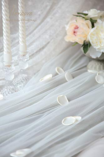 Floroom 500pcs Rose Petals Ivory Faux Silk Flower Petals for Wedding Flower Girl Basket White Aisle Scatter Dinner Table Centerpieces Party Confetti Bridal Shower Romantic Night Decoration - color: Ivory, size: 500pcs
