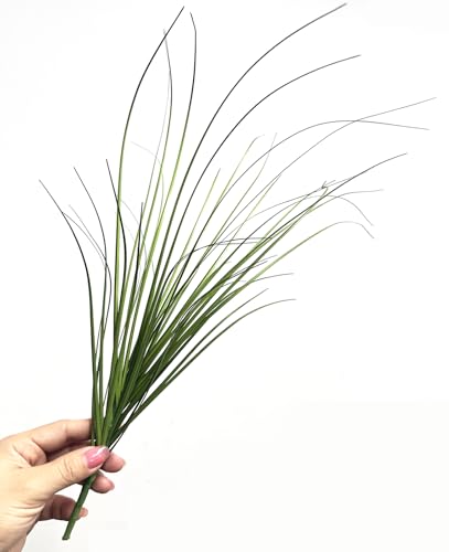 Artificial Plants Fake Wheat Grass Tall Shrubs, Faux Greenery Plastic Leaf Plant Indoor Wedding Bouquet Decor Home Garden Christmas Party Centerpieces Hotel Hall Decoration - Tail End Red 16 Bundles - color: Grass - Tail End Red - 16 Pack