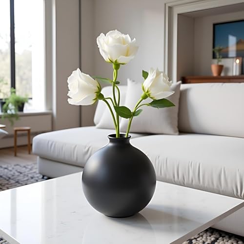 2Pcs White Artificial Silk Roses Long Single Stem Artificial Roses for Home Decor Table Centerpiece Arrangement Valentine's Day Gift (19.68in Tall)