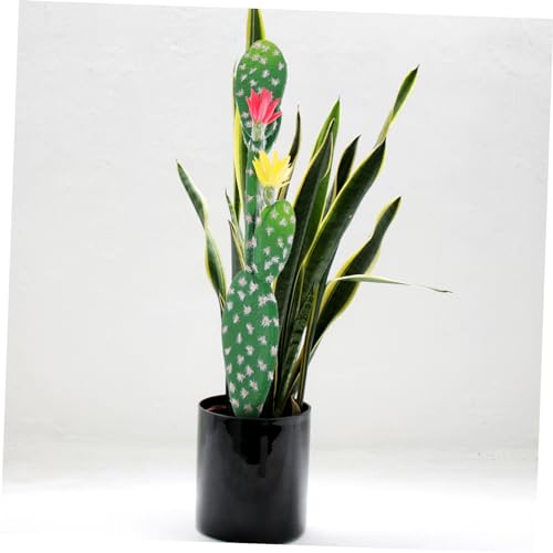 Holibanna Artificial Cactus Cactus Statue Decor Figurine Garden Decor Craft for Desktop Artificial Prickly Desktop Garden Ornament Ornament