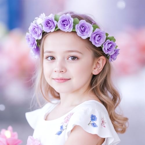 Yinsun 50pcs Mini Purple Roses Artificial Flower Heads, 1.57” Silk Fake Flowers for DIY Wedding Bridal Shower Baby Shower Party Centerpieces Decoration - color: Purple, size: 1.57 Inch
