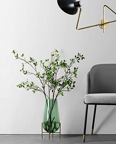 Artificial Plant 43.3 Inch Green Branches Leaf Shop Garden Office Home Decoration (2 pcs)