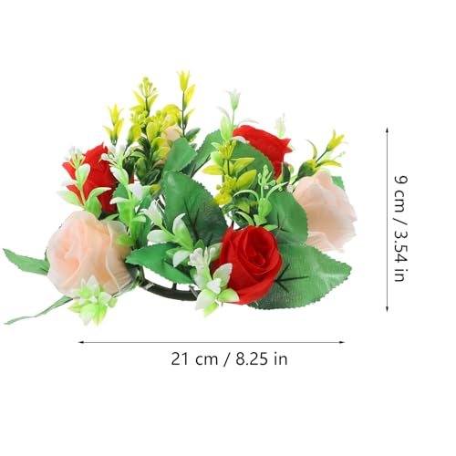 Kichvoe Simulated Flower Centerpiece for Weddings and Events Realistic Floral Arrangement for Indoor Decor and Tabletop Display