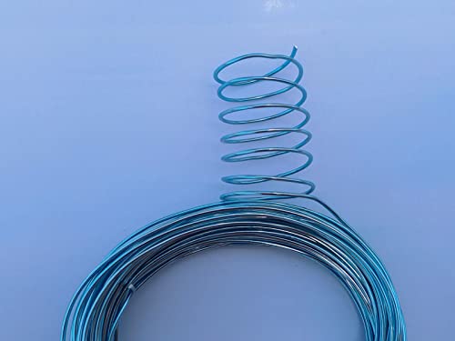 15 Gauge Anodized Aluminum Wire 49 Feet for Jewelry Making Craft DIY（1.5mm,Light Blue,41524） - color: Light Blue, size: 15 Gauge