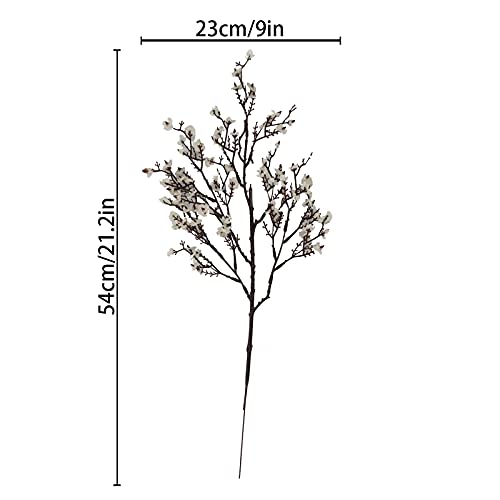 Uieke 15 Pcs Babys Breath Artificial Flowers Fake Silk White Flowers Faux Gypsophila Bouquet Real Touch Floral for Home Wedding Party Centerpieces DIY Décor - color: White, size: 15PCS