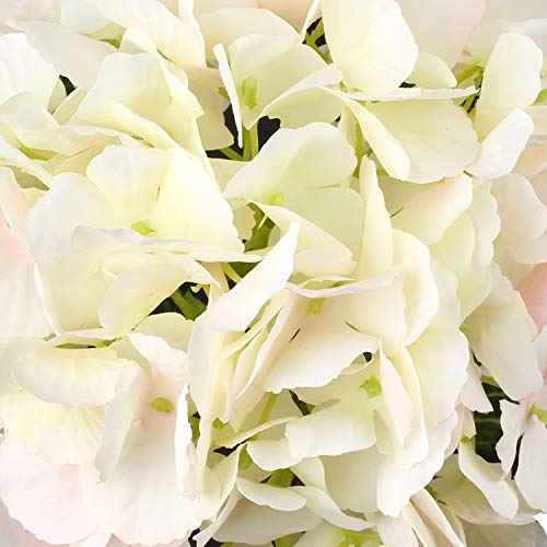 DILATATA 21" Artificial Hydrangea Long Stems Silk Hydrangea Flowers for Home Table Centerpieces Fake Flowers Arrangements Wedding Bouquets DIY Decorations-3PCS White Pink Hydrangeas - color: White Pink, size: 3PCS
