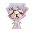 Completed Pink Crochet Flowers Bouquet, Handmade Knitted Bouquet, Crochet Artificial Flowers for Mother's Day Birthday, Wedding Home Decor, Gifts for Mom (Rose) - style: Rose