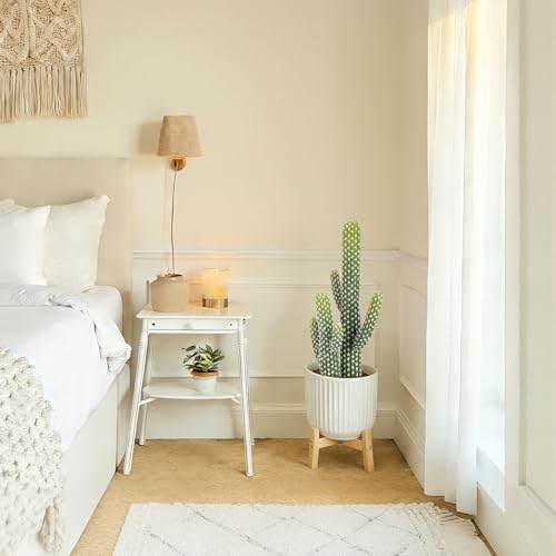 23 Inch Artificial Cactus Plant with Realistic Texture, Faux Cacti Plant Indoor Potted, Fake Desert Cactus for Home Office Garden Store Patio Decor. - size: 23 Inch