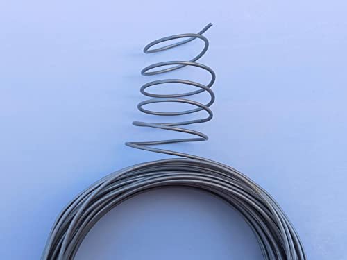 15 Gauge Anodized Aluminum Wire 49 Feet for Jewelry Making Craft DIY（1.5mm,Natural Color,41521） - color: Natural Color, size: 15 Gauge