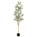 Artificial Potted Olive Tree - 6' - Green - size: 6ft