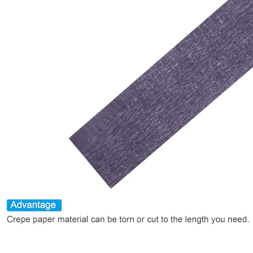 PATIKIL Floral Tape 1/2" x 30 Yard / 12mm x 30m, 2 Pack Flower Wrap Adhesive Tape for Bouquet Stem Wrapping, Purple - color: Purple