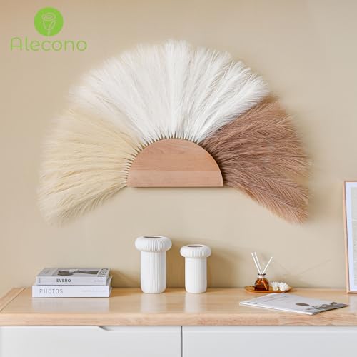 Alecono 𝟯𝟬𝙋𝙘𝙨 Pampas Grass, 17" Artificial Pampas Grass Stems for Boho Home Wedding and Party Decoration(Lvory, Beige, Sand) - color: Lvory, Beige, Sand, size: 30pcs