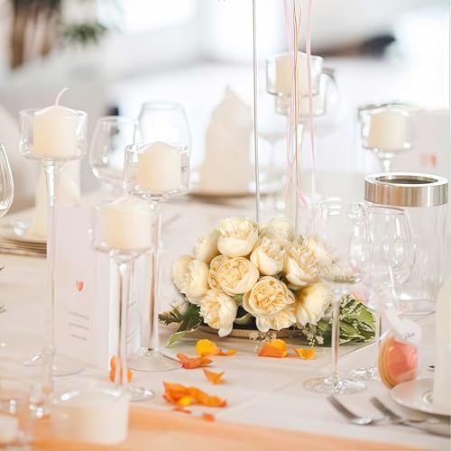 IPOPU Ranunculus Artificial Flowers Peonies Flowers 18 PCS Silk Artificial Peonies Faux Ranunculus for for DIY Wedding Bouquet Bridal Shower Filler Flowers Décor(Champagne) - color: Champagne