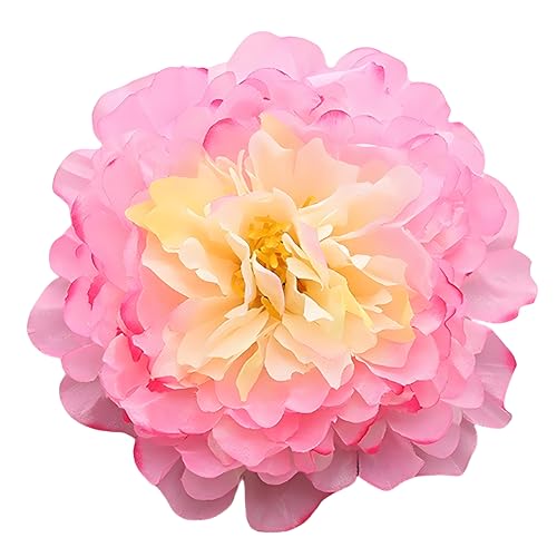 20 Pcs Pink Champagne Peony Artificial Flowers 7.8" Real Touch Big Faux Peonies Fake Flower Heads for Wedding Bridal Bouquet,Table Centerpieces, Home Decor - color: Pink Champagne