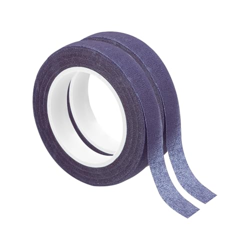 PATIKIL Floral Tape 1/2" x 30 Yard / 12mm x 30m, 2 Pack Flower Wrap Adhesive Tape for Bouquet Stem Wrapping, Purple - color: Purple