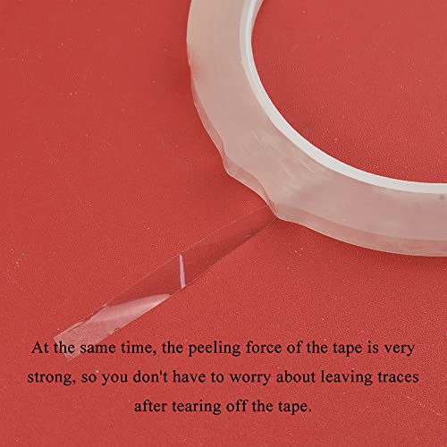 HAHIYO Clear 0.25Inch Wide (217Feet/72Yard Total) 1Rolls Floral Tape Waterproof Florist Tape Flower Wrap Adhesive Waterproof Decorative Tape for Bouquet Stem Wrapping Flower Arranging and Floral Craft - color: Clear, size: Clear-0.25in-1P/72Yard