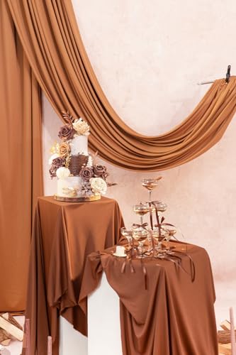 TINGE TIME Silk Fake Flowers Combo, Fake Foam Roses with Stems for DIY Wedding Bouquets Centerpieces Baby Shower Party Home Decorations(Brown & Nude Color) - color: Brown & Nude Color
