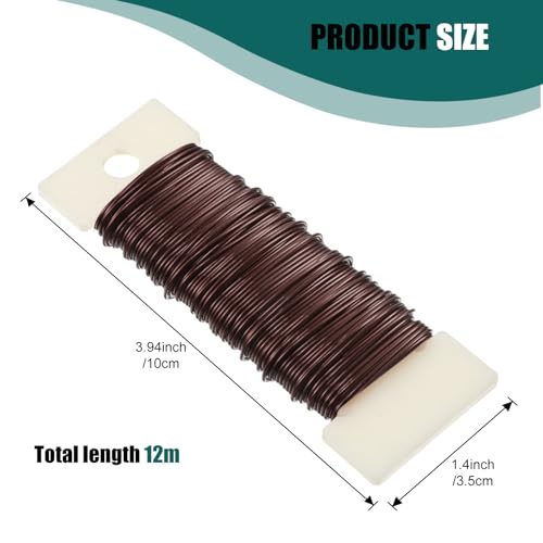 Ripeng 6 Rolls 112 Yards Floral Flexible Paddle Wire for Crafts Christmas Wreaths Tree 22 Gauge Floral Bind Wire Garland and Flower Arrangements DIY Craft(Green, Coffee, Silver, Gold, Black, White) - color: Green, Coffee, Silver, Gold, Black, White