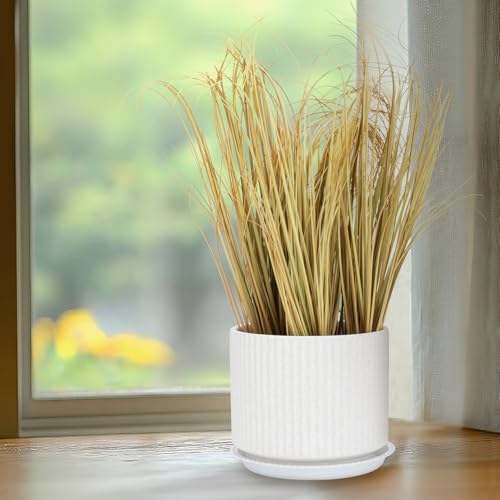Fake Desert Dry Grass, Artificial Plants for Reptile Tank Accessories, Habitat Decor Fit for Bearded Dragon, Crested Gecko, Leopard Lizard, Chameleon, Artificial Outdoor Plants, Terrarium Decor (3)