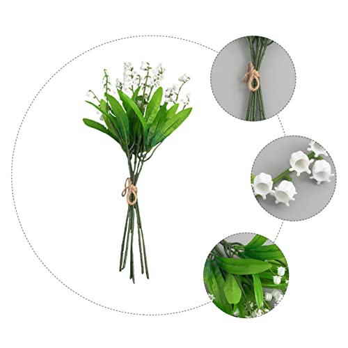 PRETYZOOM 6pcs Lifelike Artificial Flowers Bouquet for Nordic Style Home and Wedding Decor Realistic Simulation Floral Arrangements Easy Maintenance Fresh and Romantic Atmosphere
