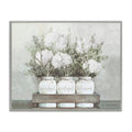 'Pristine Hydrangea Bouquet Sentiments'| Framed Giclee Art | Stupell Industries | Gray, 14 x 11 Inches, Easy to Hang and Sturdy, Made in USA, by Dogwood Portfolio - color: Farmhouse Gray (Textured), size: 14"L x 11"W