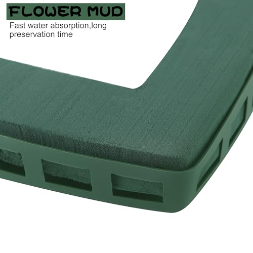 Heart Floral Foam Cage for Fresh Flowers,with Wet Floral Foam Blocks and Suction Cup, Suitable for Wedding,Home,and Garden Decorations.