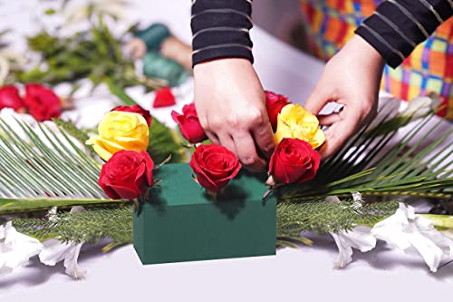 FLOFARE Pack of 8, Dry and Wet Floral Foam Blocks for Fresh and Artificial Flowers, Each (7.8” L x 3.5” W x 2.4” H), for Wedding, Birthdays, Home, Office and Garden Decorations - size: Pack of 8