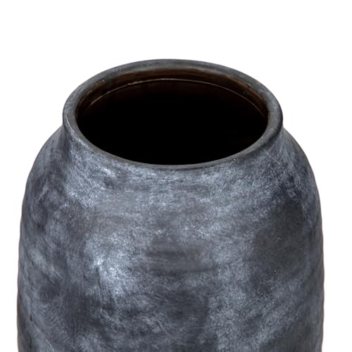 Briful Ceramic Flowers Vase Home Decor, Kitchen Dining Farmhouse Table Vases, Rustic Vintage Living Room Bathroom Bedroom Decorations for Office Coffee Desk Fireplace Shelf Mantel (8.3” Tall) - color: Lightslategray, size: 8.3 Inch