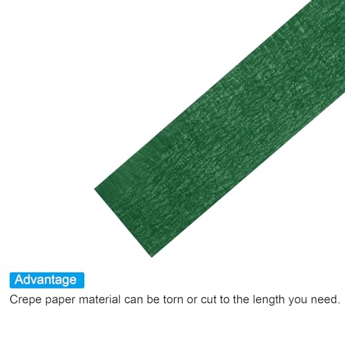 PATIKIL Floral Tape 1/2" x 30 Yard, 3 Pack Flower Wrap Adhesive Tape for Bouquet Stem Wrapping, Dark Green - color: Dark Black