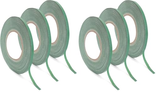 Royal Imports Floral Tape Green, Flower Stem Wrap Adhesive Waterproof Florist Tape for Decorative Bouquets Arranging and Crafts - 0.25" (60 Yd/180Ft) - 3 Rolls (Pack of 2) - size: Quarter Inch Wide - 3 Rolls (Pack of 2)