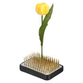 M METERXITY Flower Frog 2.05" x 1.34" Rectangle Copper Floral Arranger Pins Ikebana Holder W Rubber Base for Flower Arrangements/Craft Plant/Home Decor, Floral Kenzan Fixed Tool [1.1cm Pins] - size: 2.05" x 1.34"