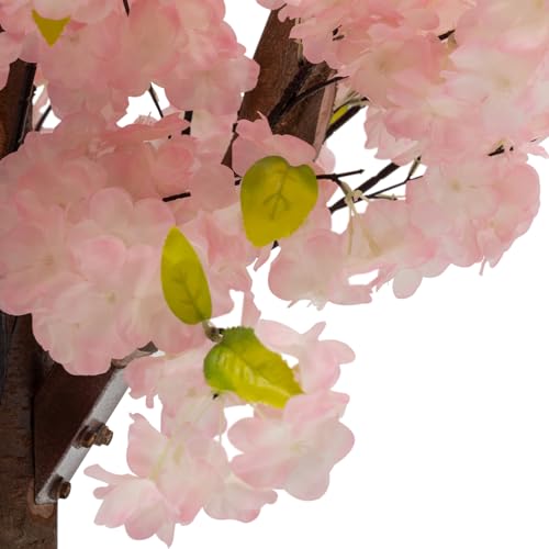 Artificial Cherry Blossom Trees for Decor Light Pink Fake Sakura Flower Cherry Tree Faux Cherry Blossom Tree for Indoor Outdoor Office Wedding Party Decor (4FT Tall/1.2M) - color: Light Pink, size: 4FT Tall/1.2M