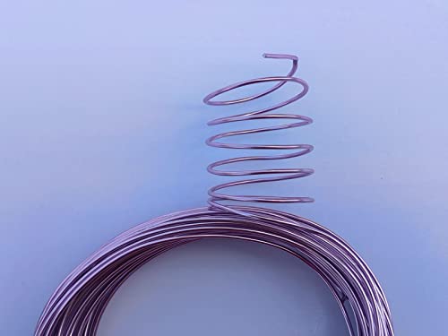 15 Gauge Anodized Aluminum Wire 49 Feet for Jewelry Making Craft DIY（1.5mm,Purple,41522） - color: Purple, size: 15 Gauge