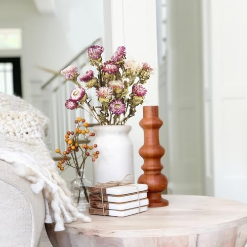 13 Pcs Dried Daisy Flower Bouquet Natural Dried Gerber Daisies Flowers Bundles Real Dried Flowers Mums Chrysanthemum Floral Arrangements for Wedding Party Table Centerpiece Decor Farmhouse - color: Pink