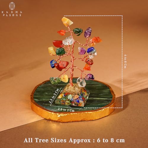 Set of 12 Crystal Tree of Life Gifts for Women, Seven Chakra Healing Crystals Bring Positive Energy, Good Luck, Money, Feng Shui Home & Office Desk Decor, Father's Day Gifts for Dad - color: Set of 12 Mini Pyramid Base Trees Crystal Tree