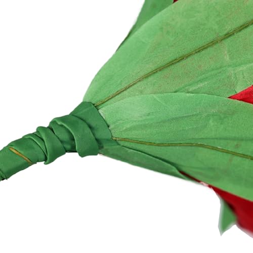 Set of 3 - Giant Red Velvet Rose Large Handcrafted Artificial Flower Props for Wedding, Home, Party, Event, Backdrop Decoration for Anniversary Birthday Valentine's Day (Red - Rose Heads Only)