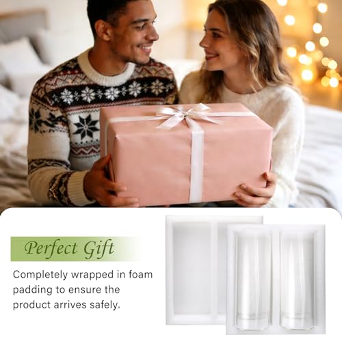 Glass Cylinder Vase,10 Pack Glass Flower Vases,Hurricane Floating Candle Vases for Centerpieces Tables,Tall Cylinder Clear Vase for Centerpieces Wedding Party Home Décor - size: Smooth Set-10PCS
