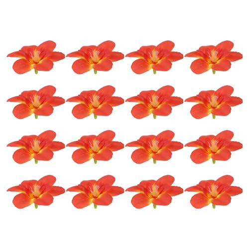 PATIKIL Artificial Orchid Petals, 24Pcs Faux Orchid Flower Head Fake Butterfly Flowers Crafts for Home Wedding Decoration, Dark Red - color: Dark Red