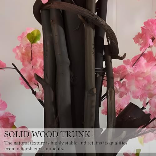 Pink Artificial Cherry Blossom Wedding Trees 8.2ft, Large Indoor Outdoor Faux Cherry Tree, Flowering Tree for Wedding Party Decorations Backdrop Garden Ceremony - color: Pink, size: 8ft 2in