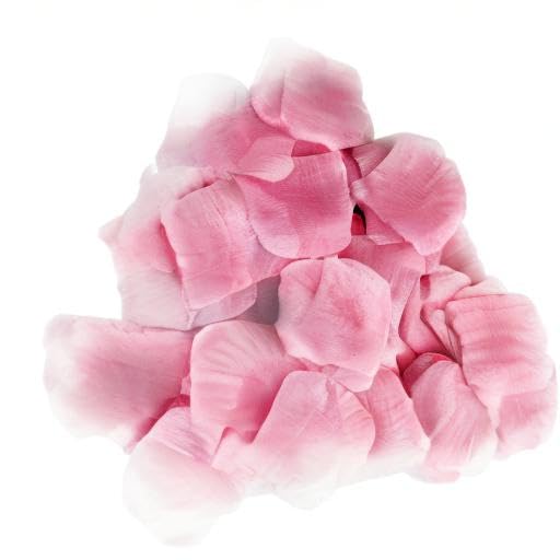 JHFGJGH 500 Pcs Exquisite Light Pink Rose Petals, Artificial Flower Petals for Weddings,Events Deco - color: Light Pink